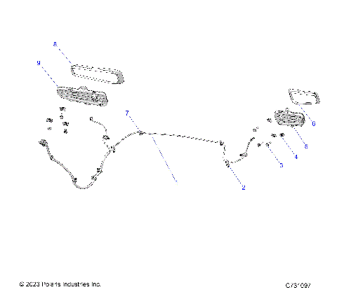 ELECTRICAL, WIRE HARNESS AUXILIARY - R25X6W1RB9/BD/BM (C731097)