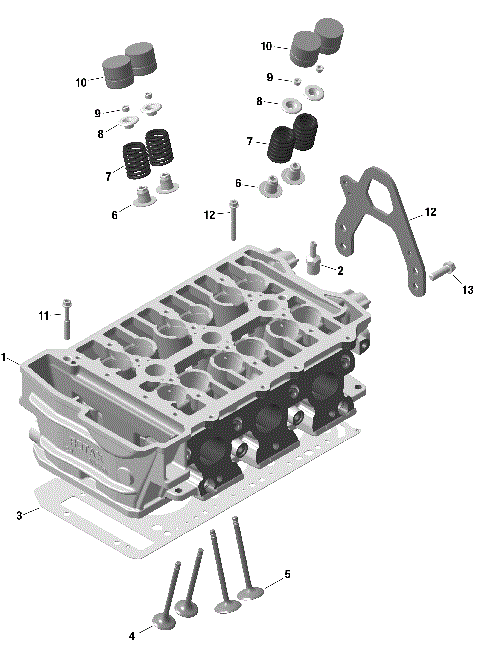 01- ROTAX - Cylinder Head