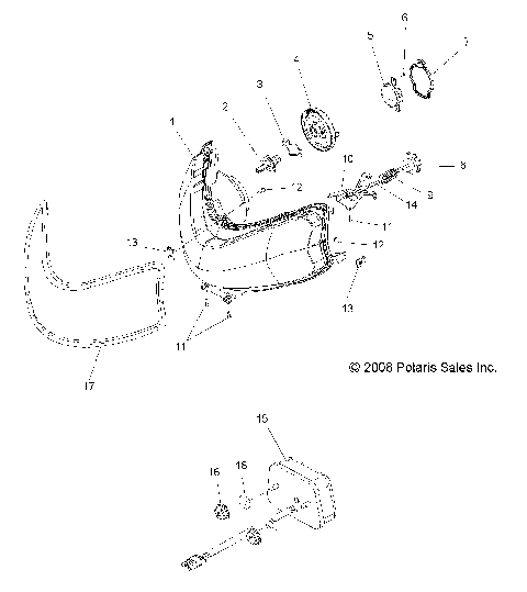 ELECTRICAL, HEADLIGHT and TAILLIGHT - S09PK6KS/KE/PM6KS/KE (49SNOWHEADLGHT09600RMK)