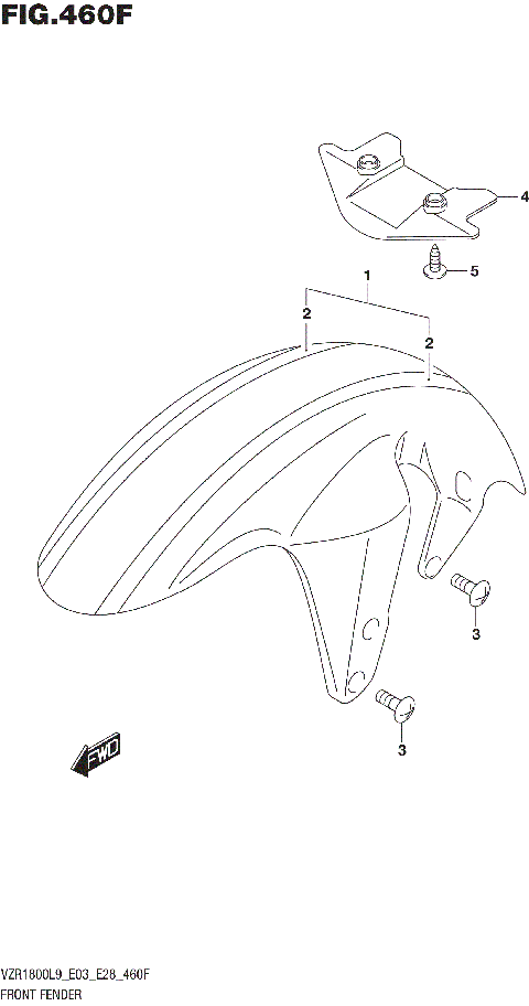 FRONT FENDER (VZR1800BZL9 E33) (AJP)