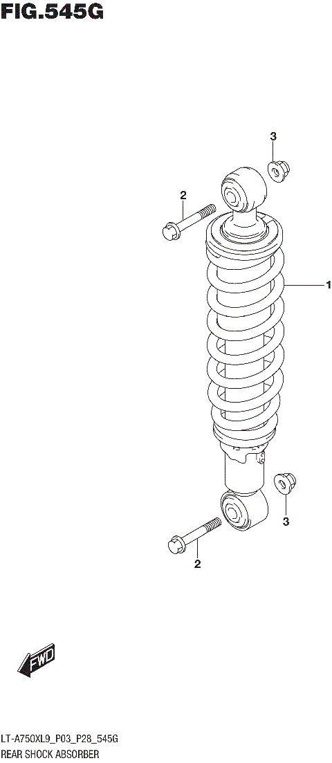 REAR SHOCK ABSORBER (LT-A750XPZL9 P03)