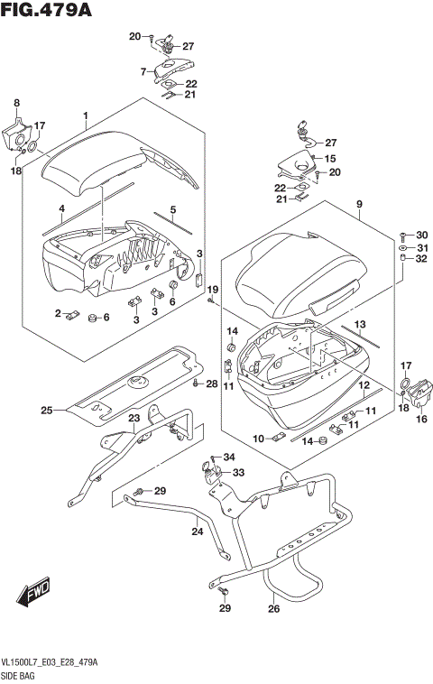 SIDE BAG (VL1500BTL7 E28)