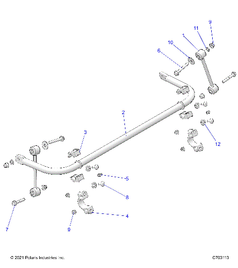 SUSPENSION, STABILIZER BAR, REAR - Z25NMF99A4/A5/B4/B5 (C703113)
