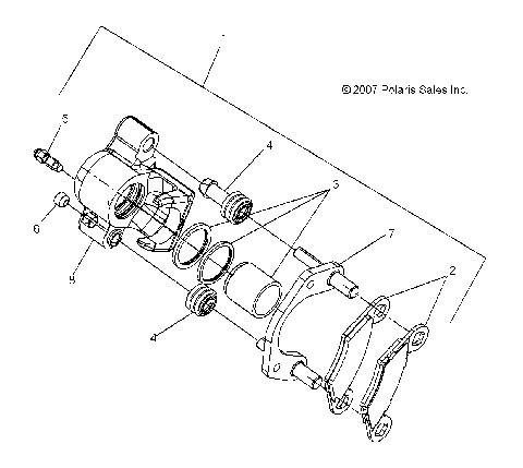 BRAKES, FRONT and REAR CALIPERS - A08LH46AQ/AX/AZ (49ATVCALIPER08SP400)