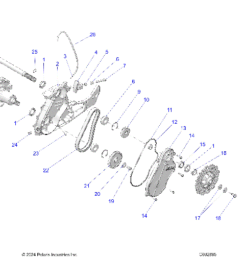 DRIVE TRAIN, CHAINCASE - S23TDB6RSL (C602885)