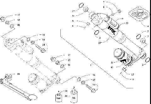 FRONT SUSPENSION SHOCK ABSORBER ASSEMBLY [107469]