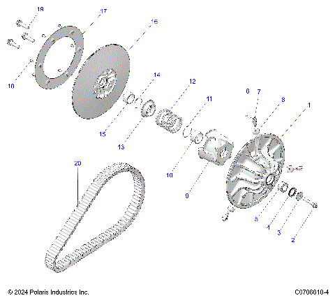 DRIVE TRAIN, SECONDARY CLUTCH