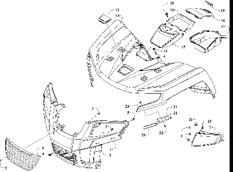 FRONT BODY PANEL AND HEADLIGHT ASSEMBLIES [302790]