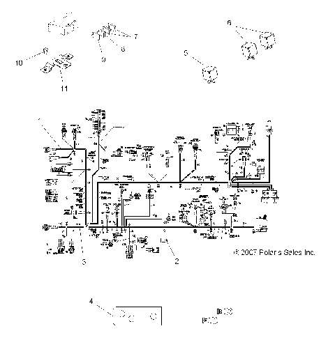 ELECTRICAL, HARNESSES - A08MH50SS/SQ (49ATVHARNESS08SP500EFI)