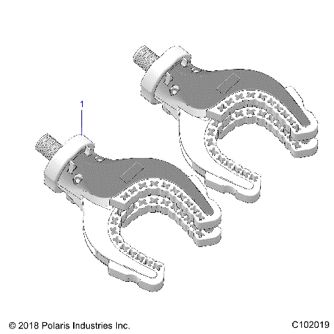 BODY, LOCK AND RIDE RATCHET GRIP - A25SXD95A9 (C102019)