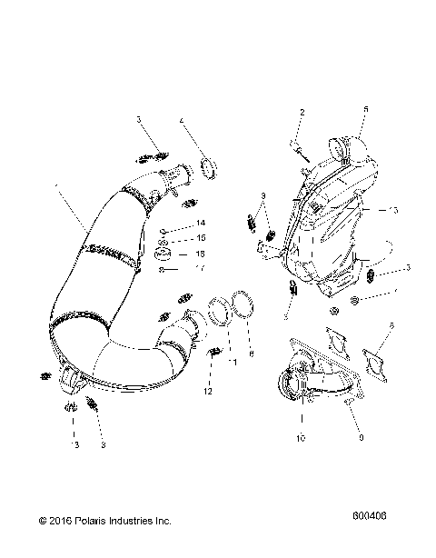 ENGINE, EXHAUST SYSTEM - S17MBX6JSA/JEA (600406)