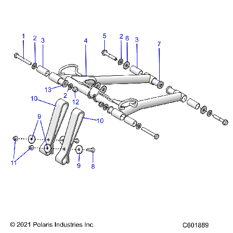 SUSPENSION, TORQUE ARM, FRONT - S22TDL6KSA (C601889)