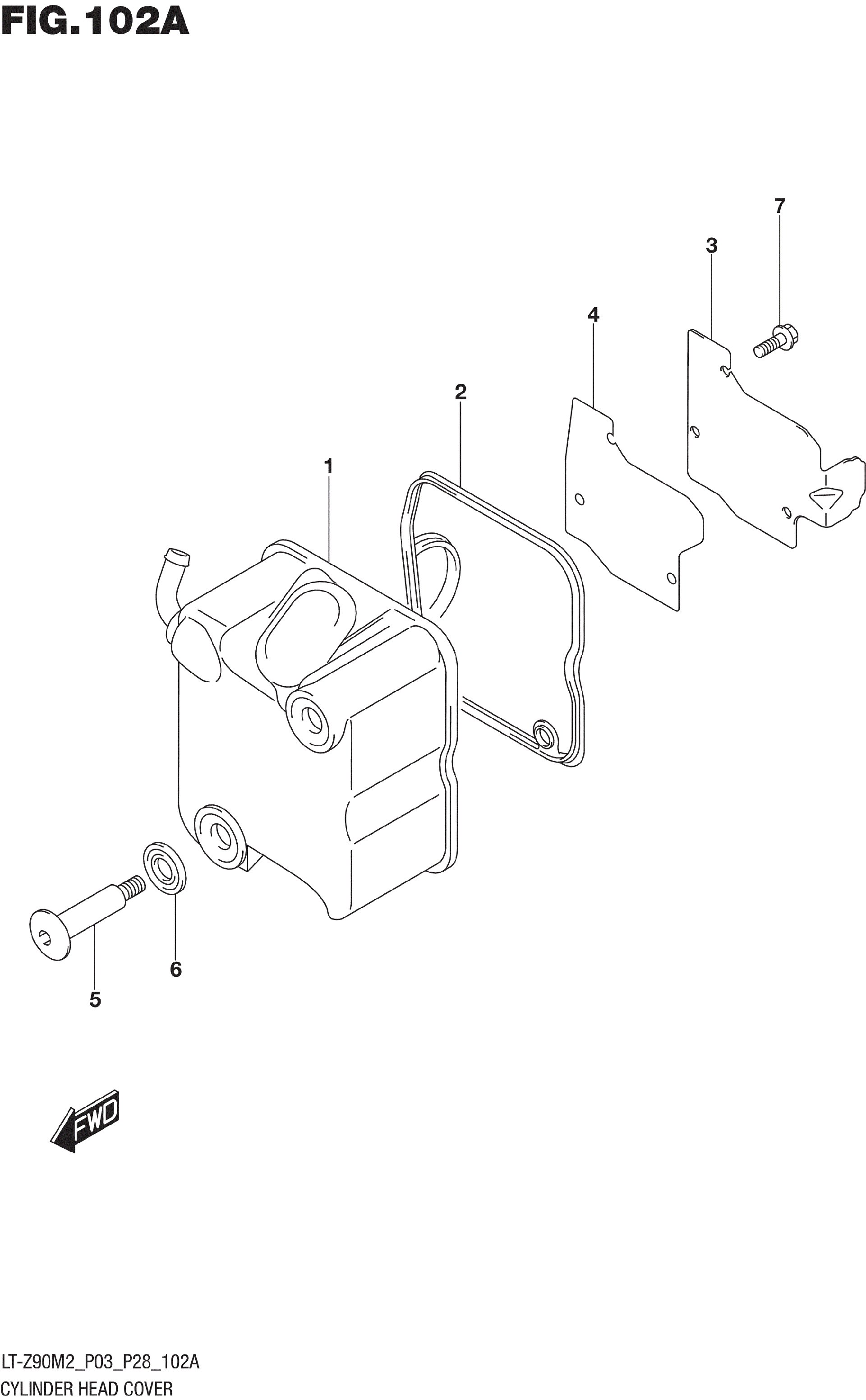 2022 Suzuki QuadSport Z90 (LT,Z90M2) CYLINDER HEAD COVER