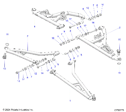 SUSPENSION, FRONT CONTROL ARMS - Z25X4B92AP/BP (C703104)