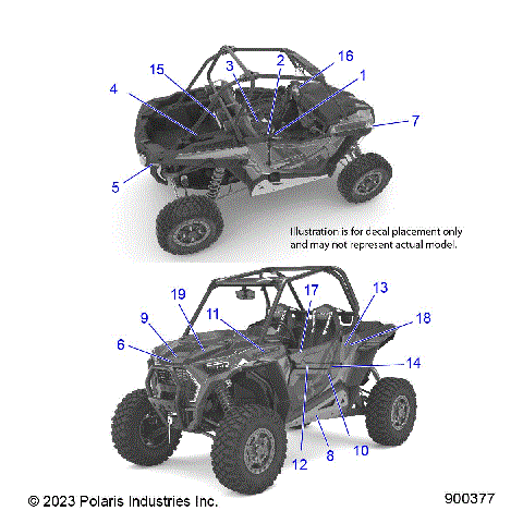 BODY, DECALS - Z22NAE99AJ/AN/BJ/BN (900238)