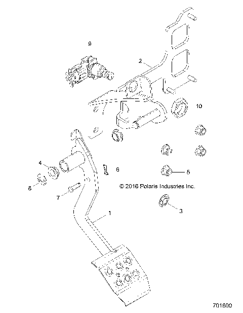 BRAKES, PEDAL AND MASTER CYLINDER - Z18VBS87C2/CU (701600)