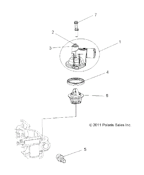 ENGINE, THERMOSTAT and COVER - R23MAA57B1/EB4/B9 (49RGRTHERMO12RZR570)