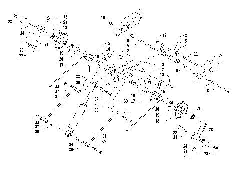 REAR SUSPENSION REAR ARM ASSEMBLY [89323]