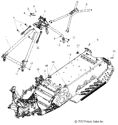 CHASSIS, CHASSIS ASM. and OVER STRUCTURE - S13BA8/BC8/BD8/BS8 (49SNOWCHASSISFRT213600SB)