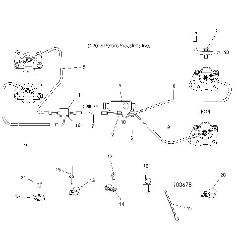 BRAKES, BRAKE LINES AND MASTER CYLINDER - A17DAE57AM (100678)