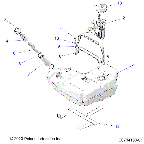 FUEL SYSTEM, FUEL TANK - Z23RML2KAJ/BJ/AK/BK (C0704193-01)