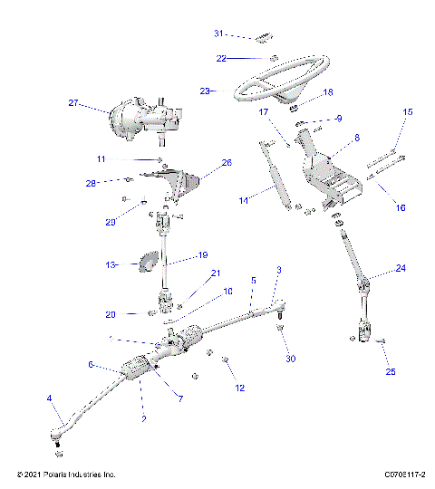 STEERING, STEERING ASM. - D26P4ED4D4 (C0706117-2)