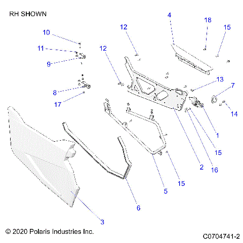BODY, DOORS - Z25A5E87A5 (C0704741-2)