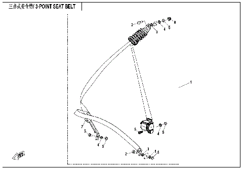3-POINT SEAT BELT, DRIVER