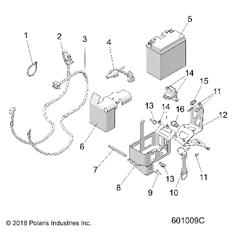 ELECTRICAL, BATTERY/BOX and CABLES - S21EHK8RC E.S. OPTION (601009C)