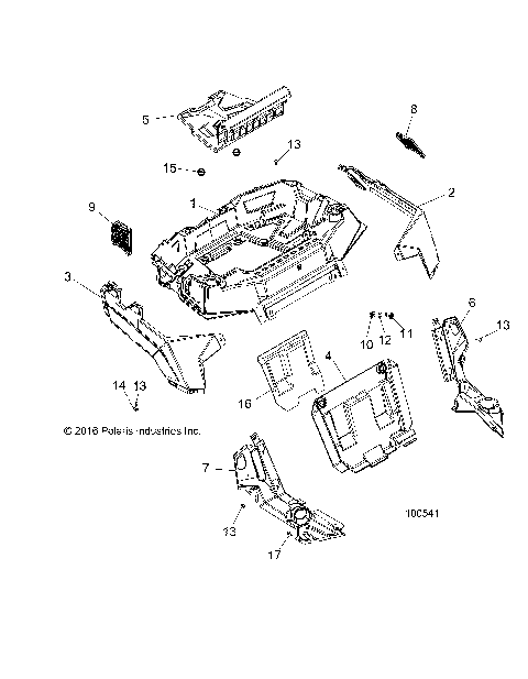 BODY, REAR RACK AND FENDERS - A17DAH57A5 (100541)