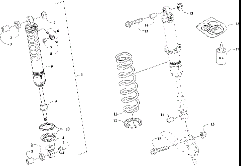 FRONT SUSPENSION SHOCK ABSORBER ASSEMBLY [107891]