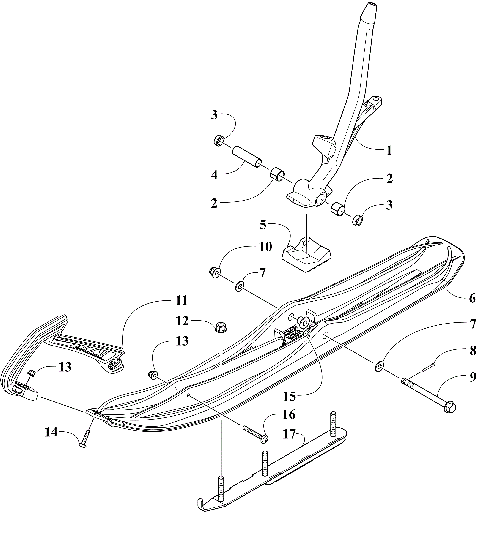 SKI AND SPINDLE ASSEMBLY [109882]