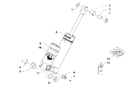 REAR SUSPENSION REAR ARM SHOCK ABSORBER [102642]