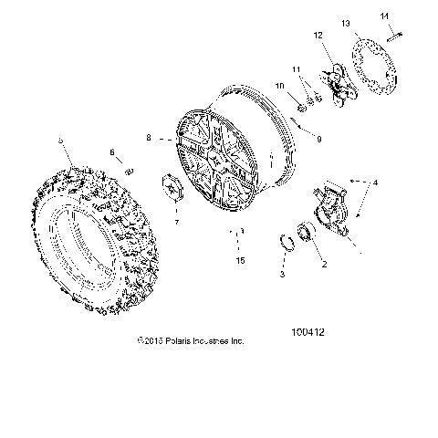 WHEELS, REAR and HUB - A16SXS95FK [100412]