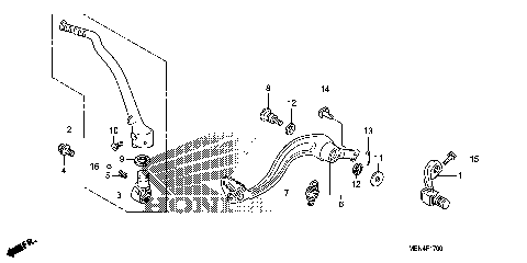 PEDAL@KICK STARTER ARM