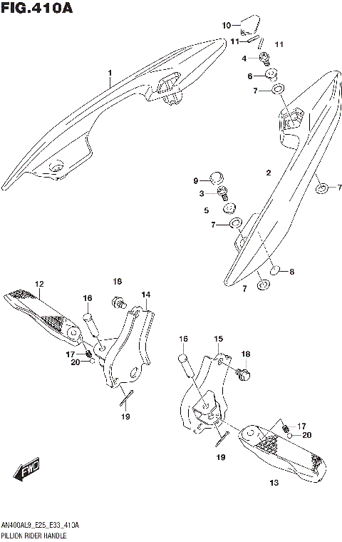 PILLION RIDER HANDLE