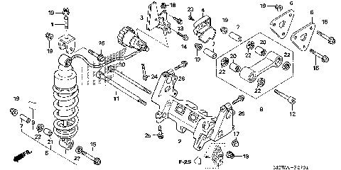REAR SHOCK ABSORBER (ABS)