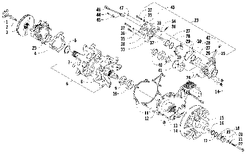 DRIVE TRAIN SHAFT AND BRAKE ASSEMBLIES [89892]