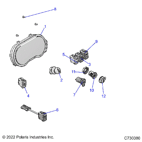 ELECTRICAL, DASH INSTRUMENTS - R22RRJ99A9/B9 (C730380)