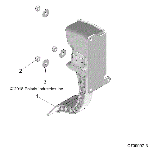 ENGINE, THROTTLE PEDAL - Z19VGE99AK/AW/BK/BW (C700097-3)