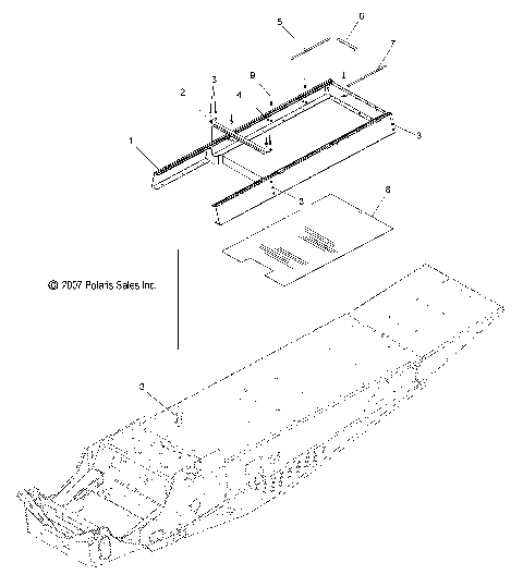 CHASSIS, SEAT RISER - S09SU4BS/BE (49SNOWRISER08WIDE)