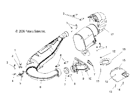 EXHAUST - S07PS6FS/FSA (49SNOWEXHAUST600HO)
