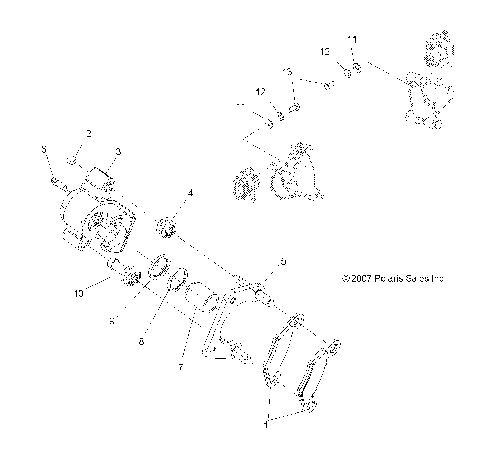 BRAKES, REAR CALIPER - A09DN76AB/AL/AY (49ATVCALIPER08SPX25)