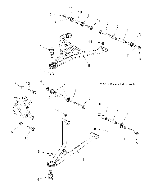 SUSPENSION, FRONT CONTROL ARMS - Z15VA87 ALL OPTIONS (49RGRSUSPFRT15Z90050)