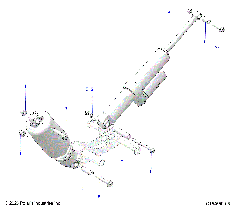SUSPENSION, SHOCK MOUNTING, REAR SUSP. - S26TDL6LSA (C1545509-5)