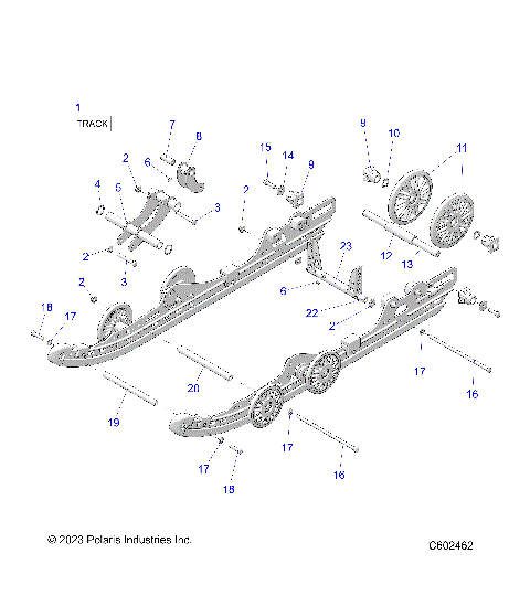 SUSPENSION, REAR and TRACK - S24CBA5TSL (C602462)