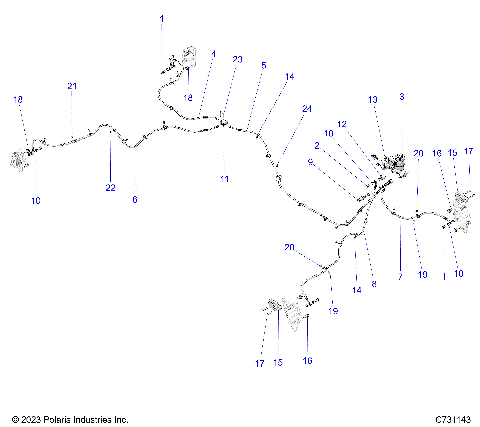BRAKES, BRAKE LINES AND MASTER CYLINDER - R25RRS99CK/EK/C9/E9 (C731143)