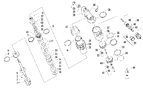 REAR SUSPENSION FRONT ARM SHOCK ABSORBER [98430]