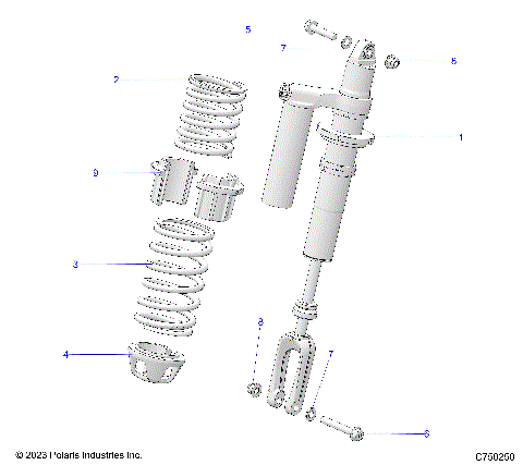 SUSPENSION, FRONT SHOCK MOUNTING - Z25S4B92AF/BF (C750250)