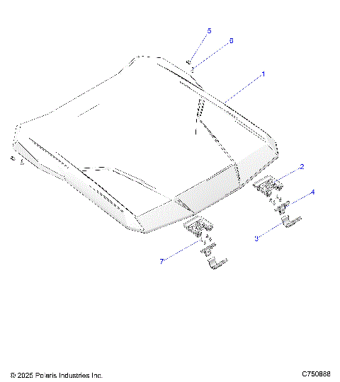 BODY, ROOF - Z26SPD92AN/AH/BN/BH (C750888)